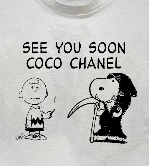 See You Soon Coco Chanel Vintage White T-Shirt