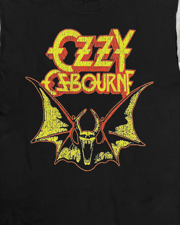 OZZY CUT-OFF BLACK T-SHIRT