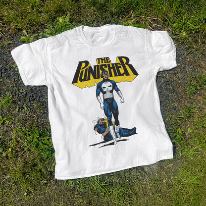 Vintage 1992 Punisher Promo Washed White T-Shirt