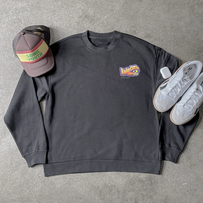 'ROLLERCOASTER TYCOON 2' BLACK CREWNECK