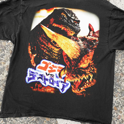 KILLER 'GODZILLA VS DESTOROYAH' PROMO VINTAGE BLACK T-SHIRT