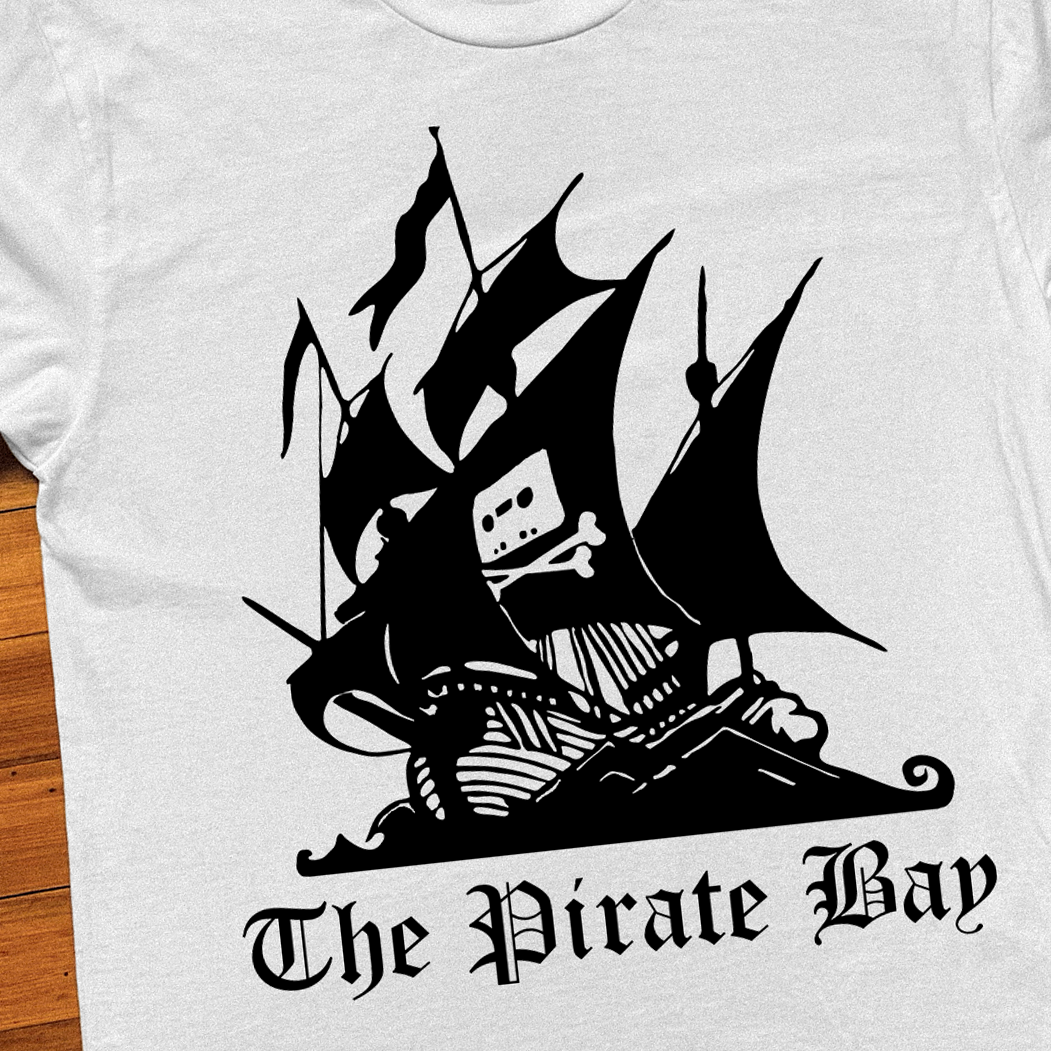 VINTAGE THE PIRATE BAY WHITE T-SHIRT