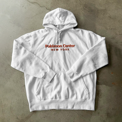 90S 'Pokemon Centre Nyc' White Hoodie
