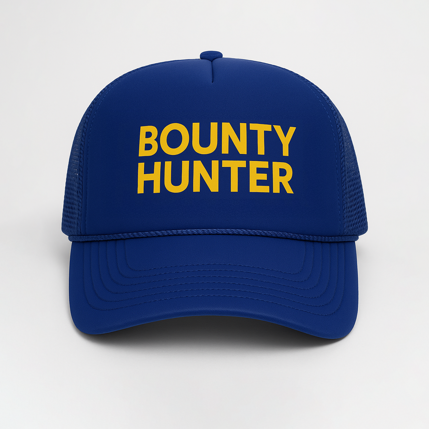 'BOUNTY HUNTER' ROYAL BLUE FOAM TRUCKER