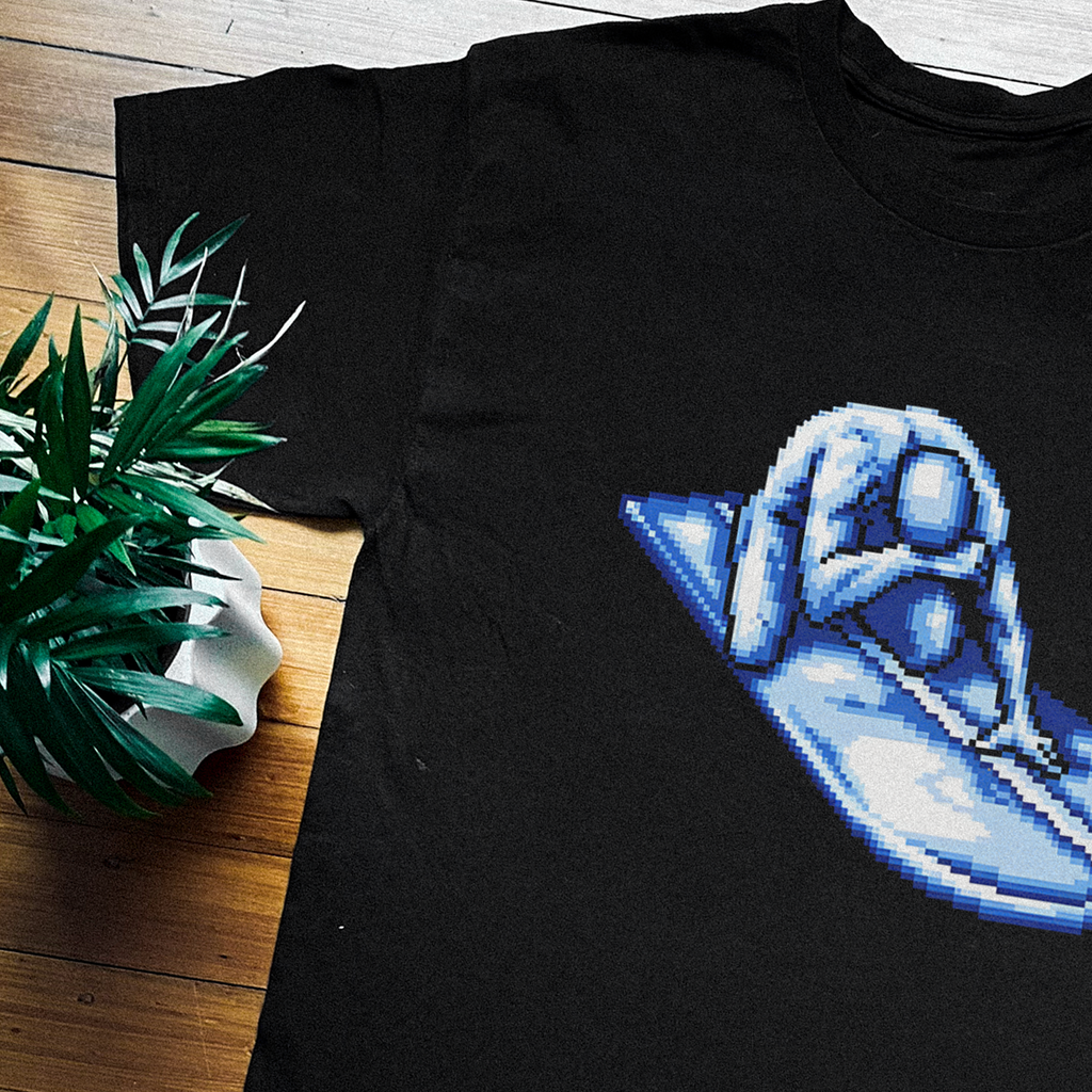 80s SLVR SURFER NES 'DEATH SCREEN' BLACK T-SHIRT – Parallel