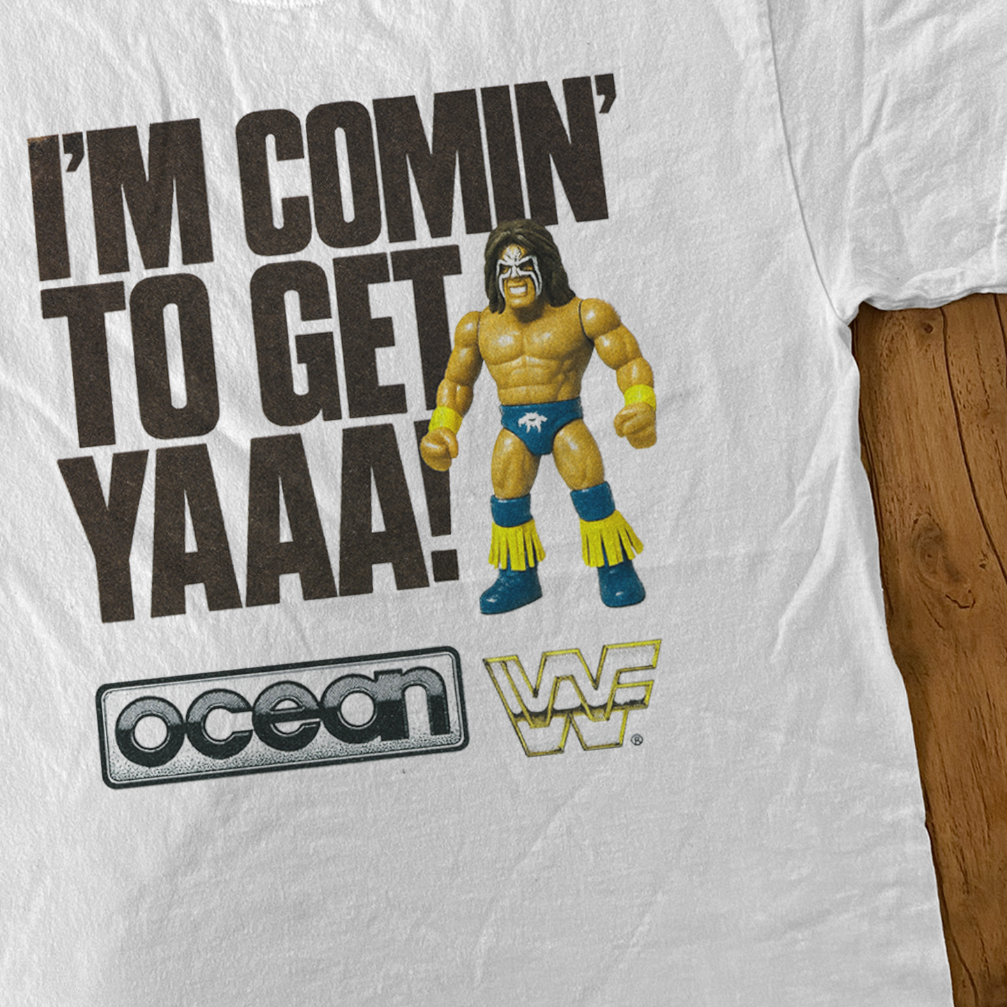 RETRO 'COMING TO GET YA' WARRIOR WHITE T-SHIRT