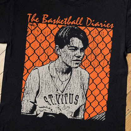 THE BASKETBALL DIARIES BLACK T-SHIRT