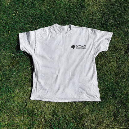 FADED JAPANESE 'TEAM SONIC' PROMO WASHED WHITE TEE
