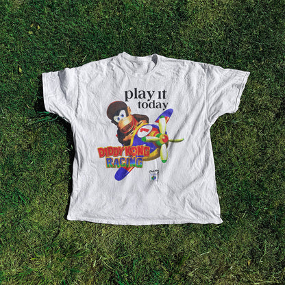 Diddy Kong Racing Vintage Washed White Tee