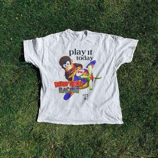Diddy Kong Racing Vintage Washed White Tee