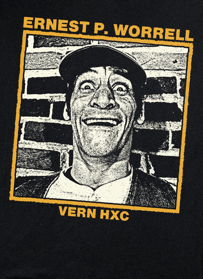 ERNEST P. WORRELL HARDCORE BLACK T-SHIRT