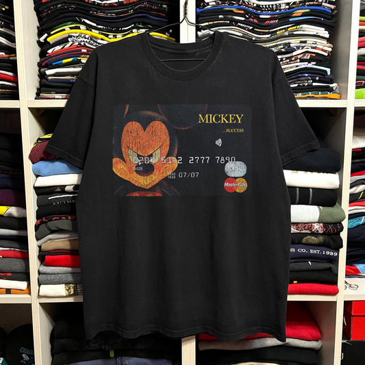 Mickey Mastercard Mashup Black Tee