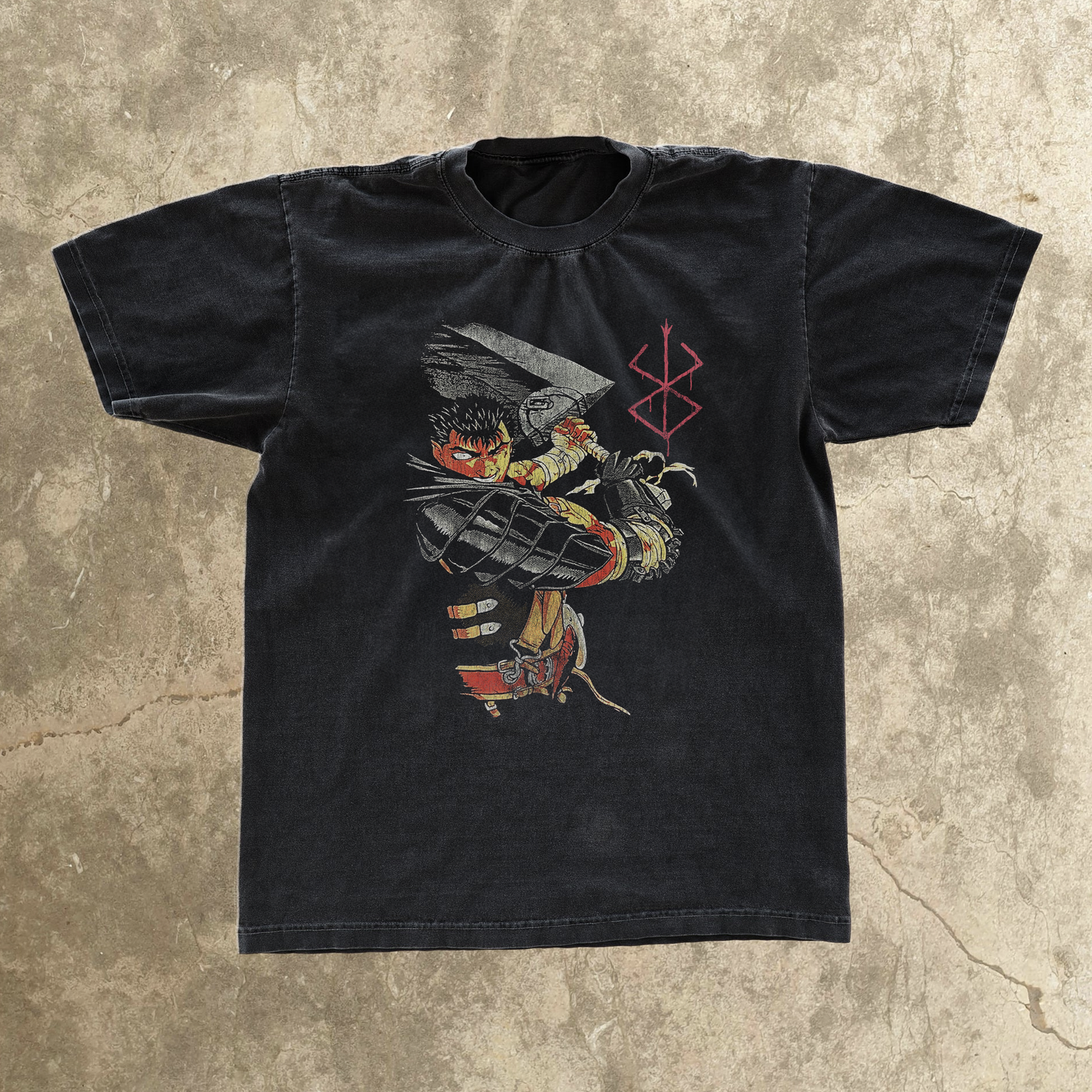 Beserk Guts Vintage Black T-shirt