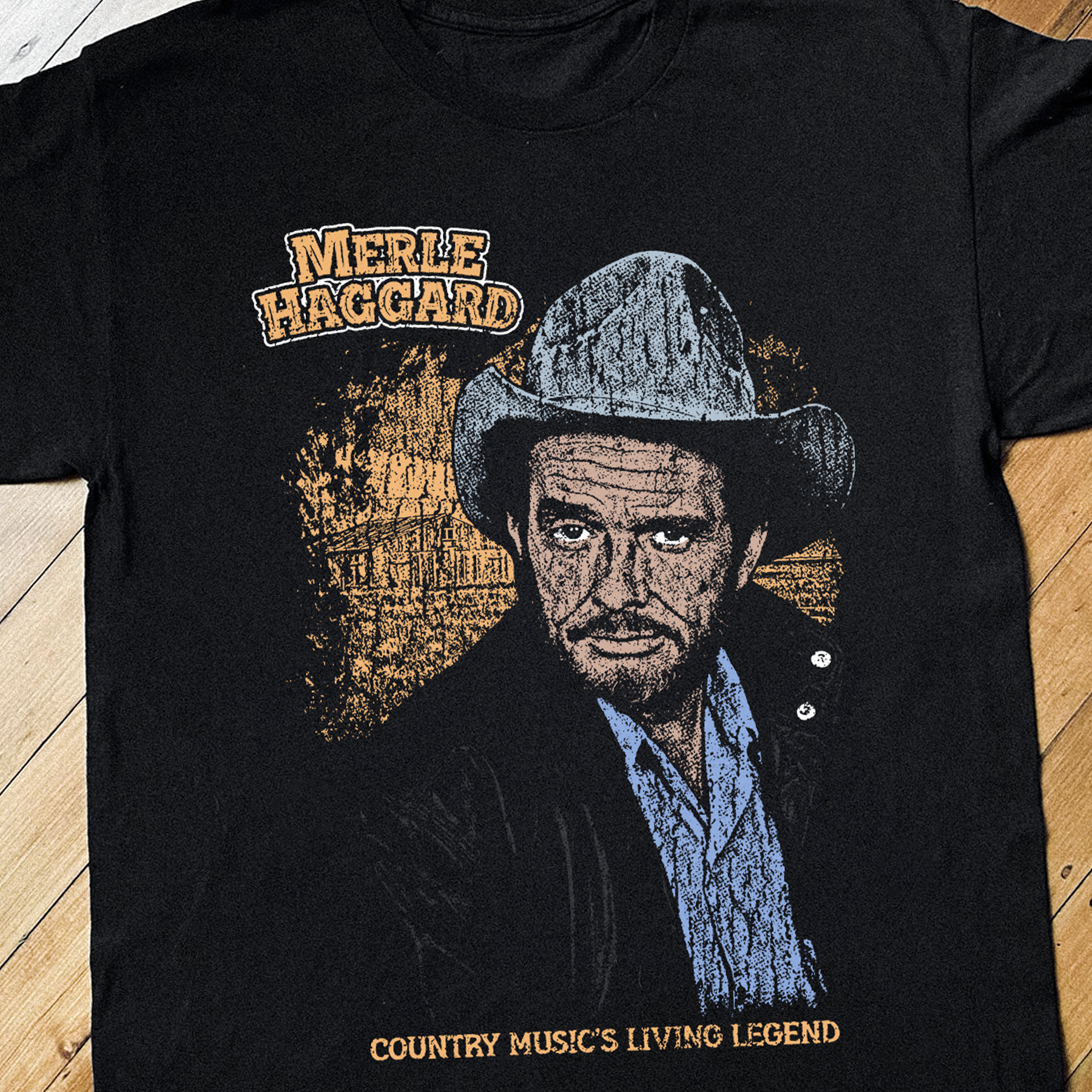 MERLE HVGGVRD WASHED BLACK T-SHIRT