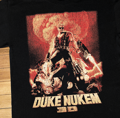 '96 DUKE NUKEM 3D PS1 BLACK T-SHIRT