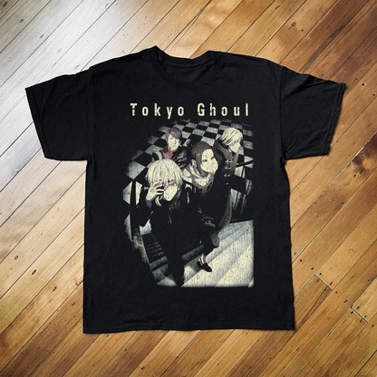TOKYO GHOUL VINTAGE BLACK T-SHIRT – Parallel TOKYO GHOUL VINTAGE BLACK T-SHIRT – Parallel