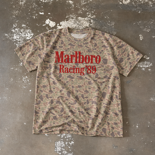 Marlboro Racing 89 Washed Duck Camo Tee