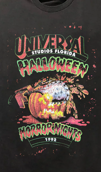 '92 Halloween Horror Nights Vintage Black T-Shirt
