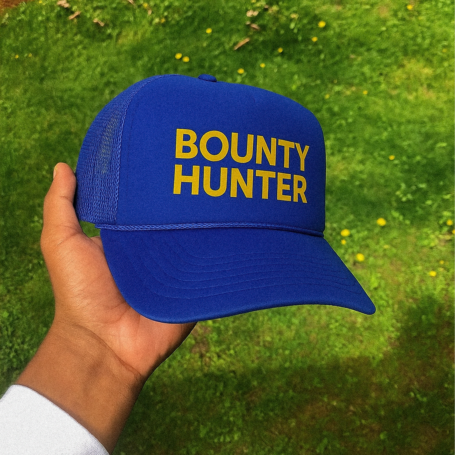 'BOUNTY HUNTER' ROYAL BLUE FOAM TRUCKER