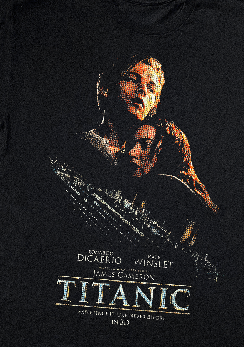 '97 TITANIC PROMO BLACK T-SHIRT