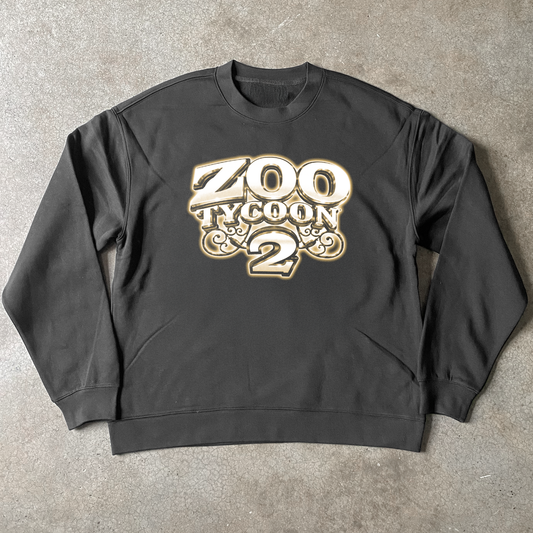 'ZOO TYCOON 2' BLACK CREWNECK JUMPER