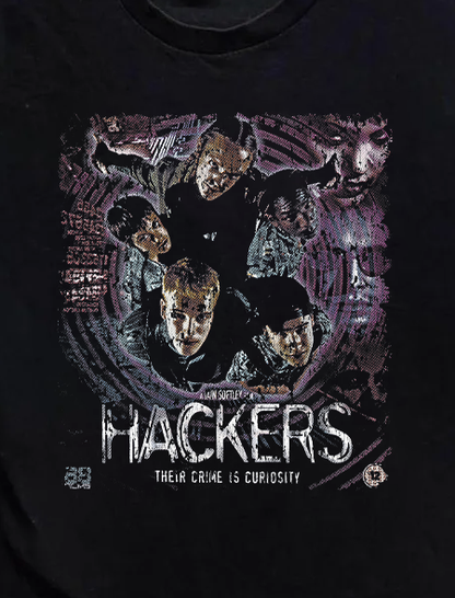 '95 HACKERS VINTAGE BLACK T-SHIRT
