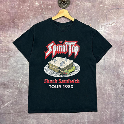Spinal Tap Shark Sandwich Vintage Black T-Shirt