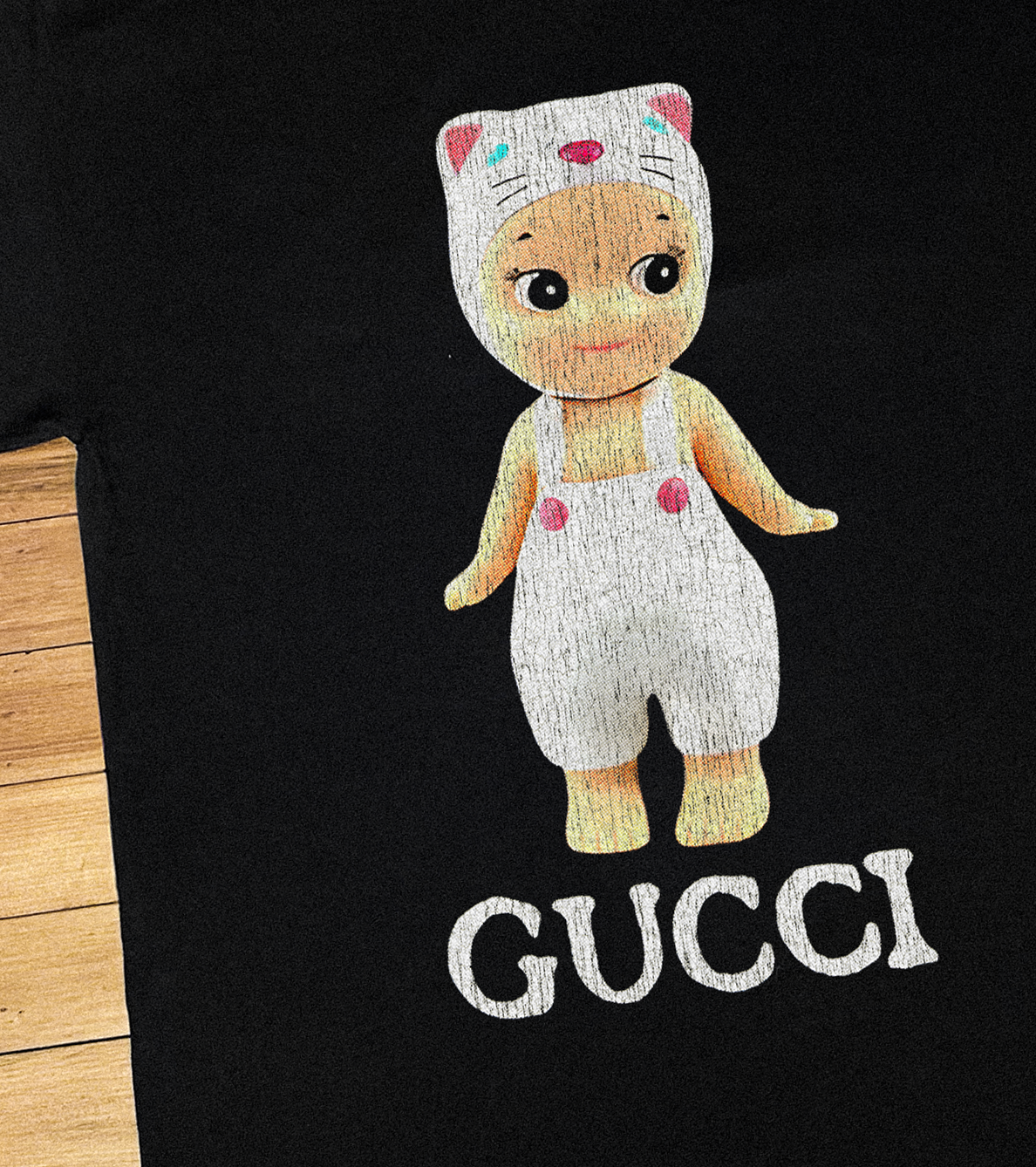 BABY DOLL VINTAGE BLACK T-SHIRT
