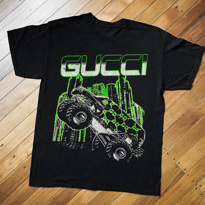 MONSTER JAM DESIGNER VINTAGE BLACK T-SHIRT