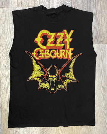 OZZY CUT-OFF BLACK T-SHIRT