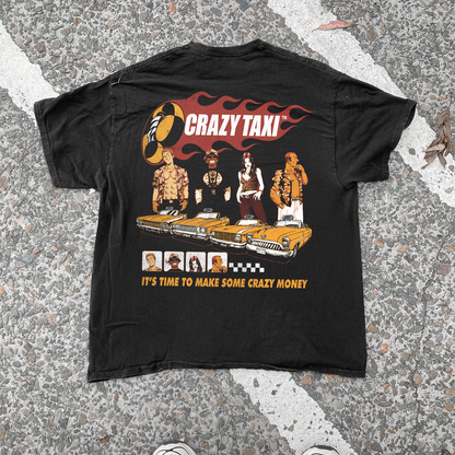 99 Crazy Taxi 'Lets Make Some Money' Dreamcast Vintage Washed Black Tee