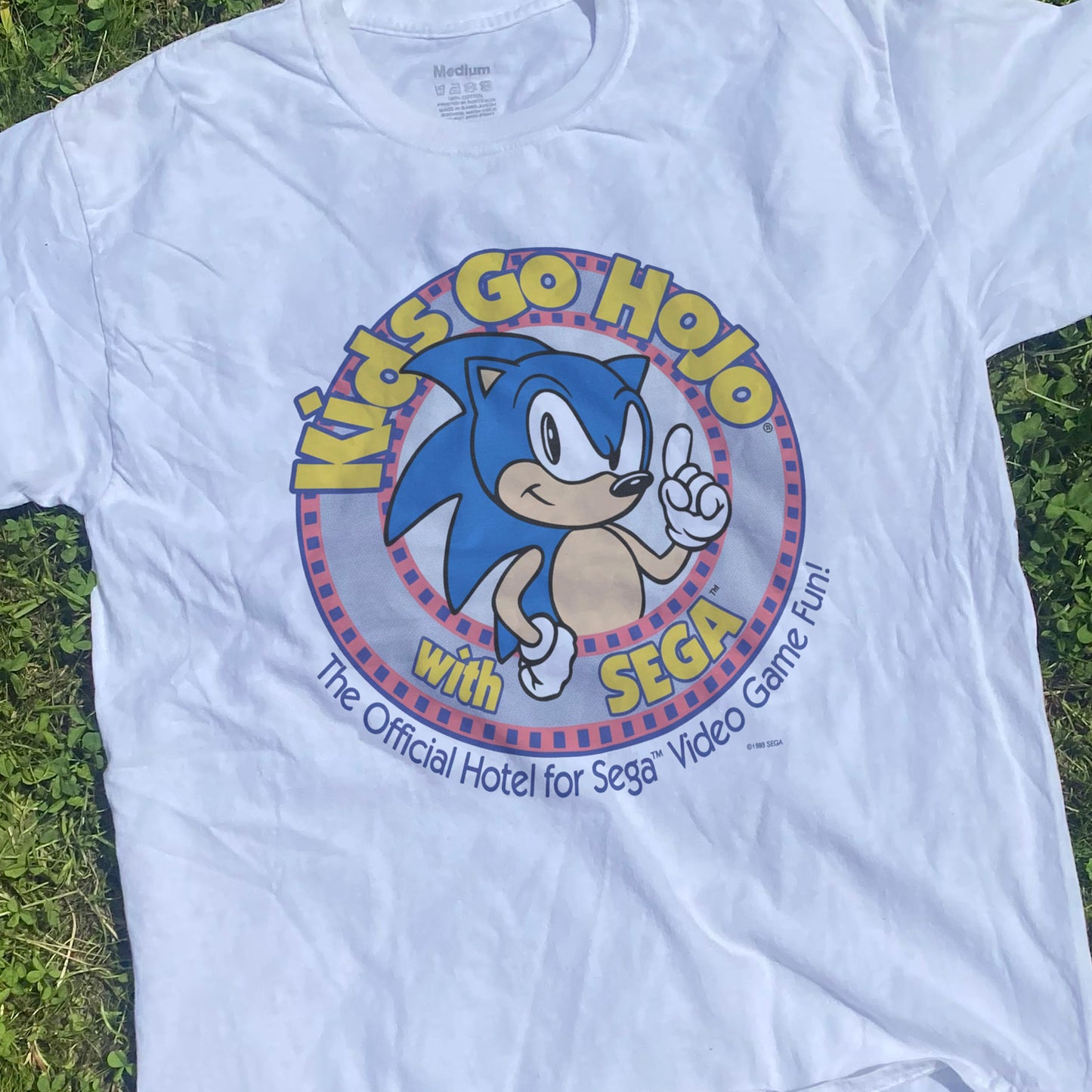 Sonic - Kids Go Hojo Vintage  Washed White Tee