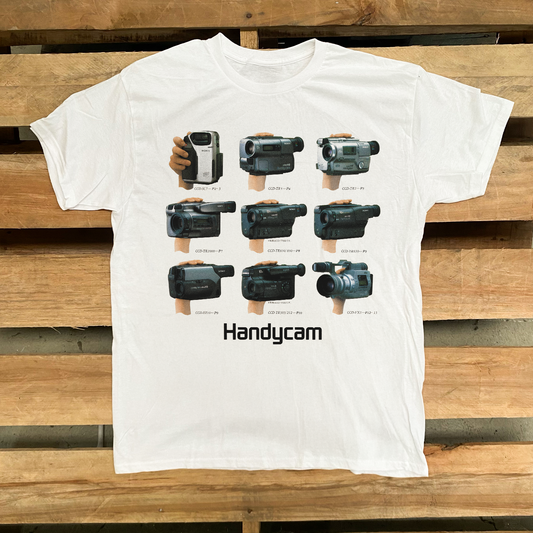 WASHED 'HANDYCAM' VINTAGE WHITE TEE