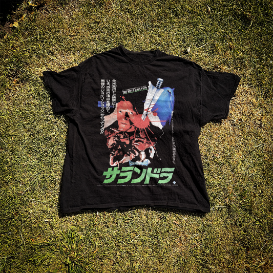 Japanese 'The Hills Have Eyes' 1977 Vintage Washed Black Tee