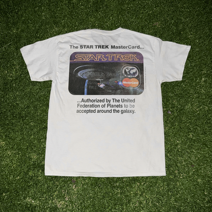 1994 'Star Trek' Mastercard Promo Tee Washed White Vintage Tee