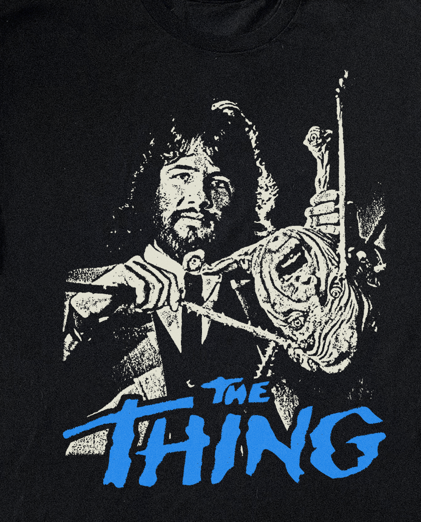 THE THING - BEHIND THE SCENES BLACK T-SHIRT