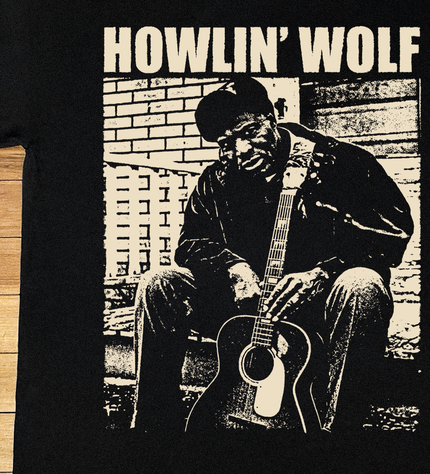 HOWLIN' WOLF BLACK T-SHIRT