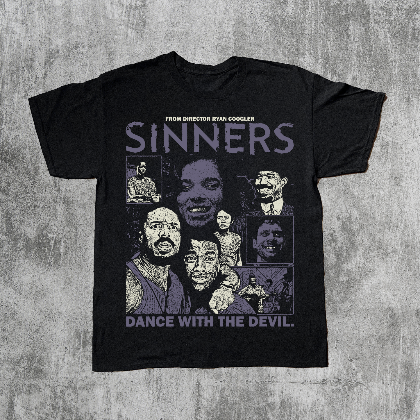 SINNERS BLACK T-SHIRT