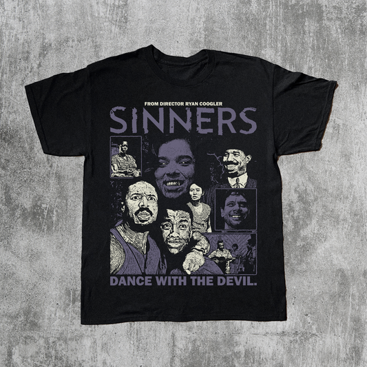 SINNERS BLACK T-SHIRT