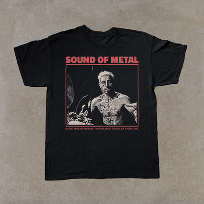 SOUND OF METAL BLACK T-SHIRT