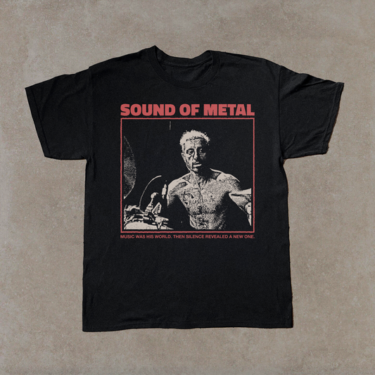 SOUND OF METAL BLACK T-SHIRT