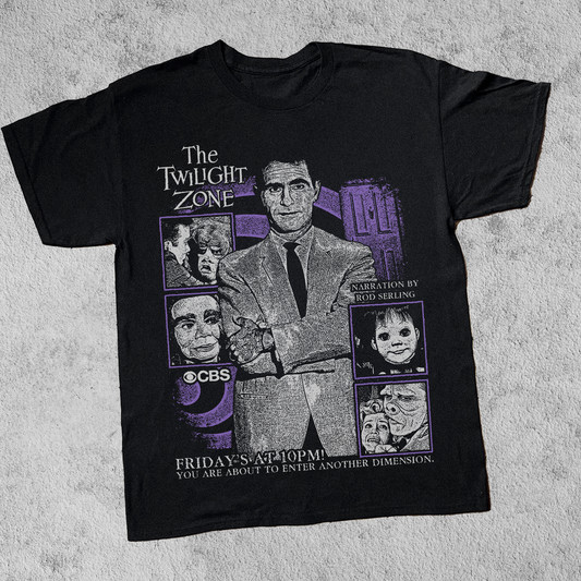 THE TWILIGHT ZONE BLACK T-SHIRT