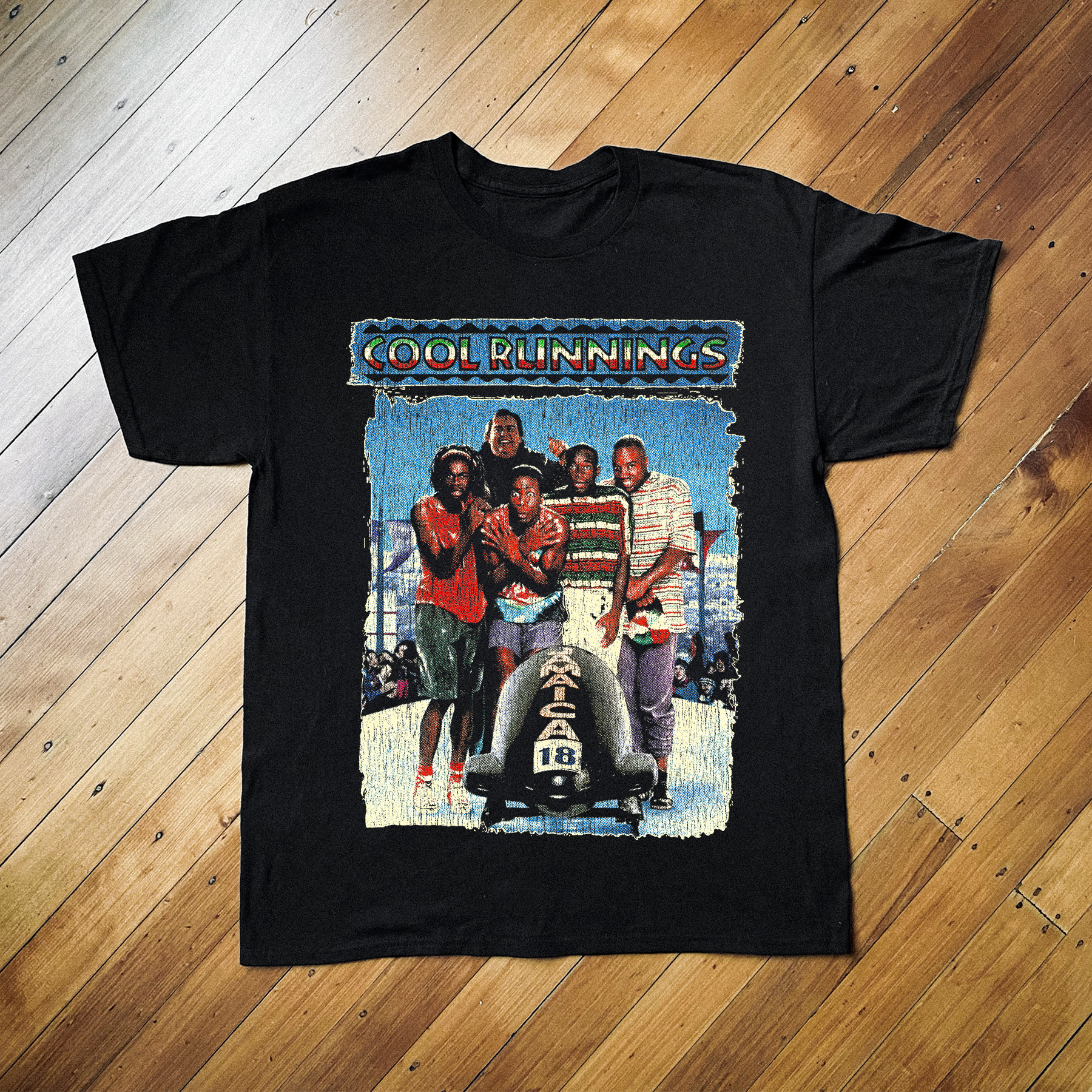 90'S COOL RUNNINGS PROMO BLACK T-SHIRT