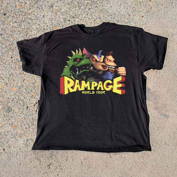 RAMPAGE WORLD TOUR' (1997) BLACK VINTAGE WASHED TEE – Parallel