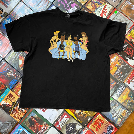 Beavis & Butthead NWA Washed Black T-Shirt