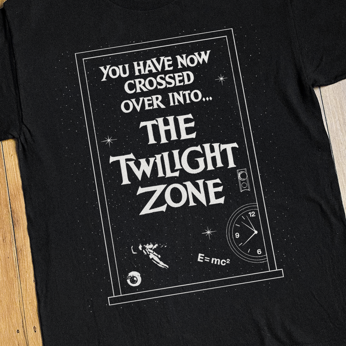 TWILIGHT ZONE 'YOU HAVE NOW CROSSED OVER' CLASSIC BLACK TEE