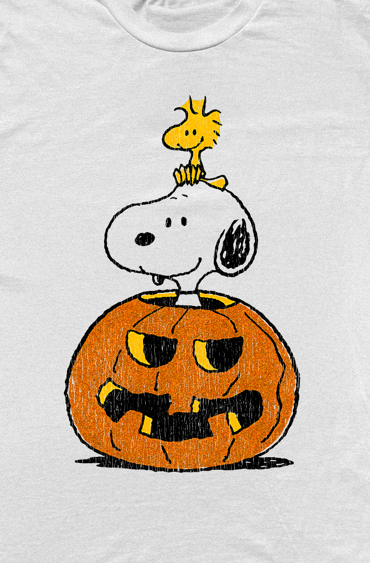 PEANUTS HALLOWEEN VINTAGE WHITE T-SHIRT