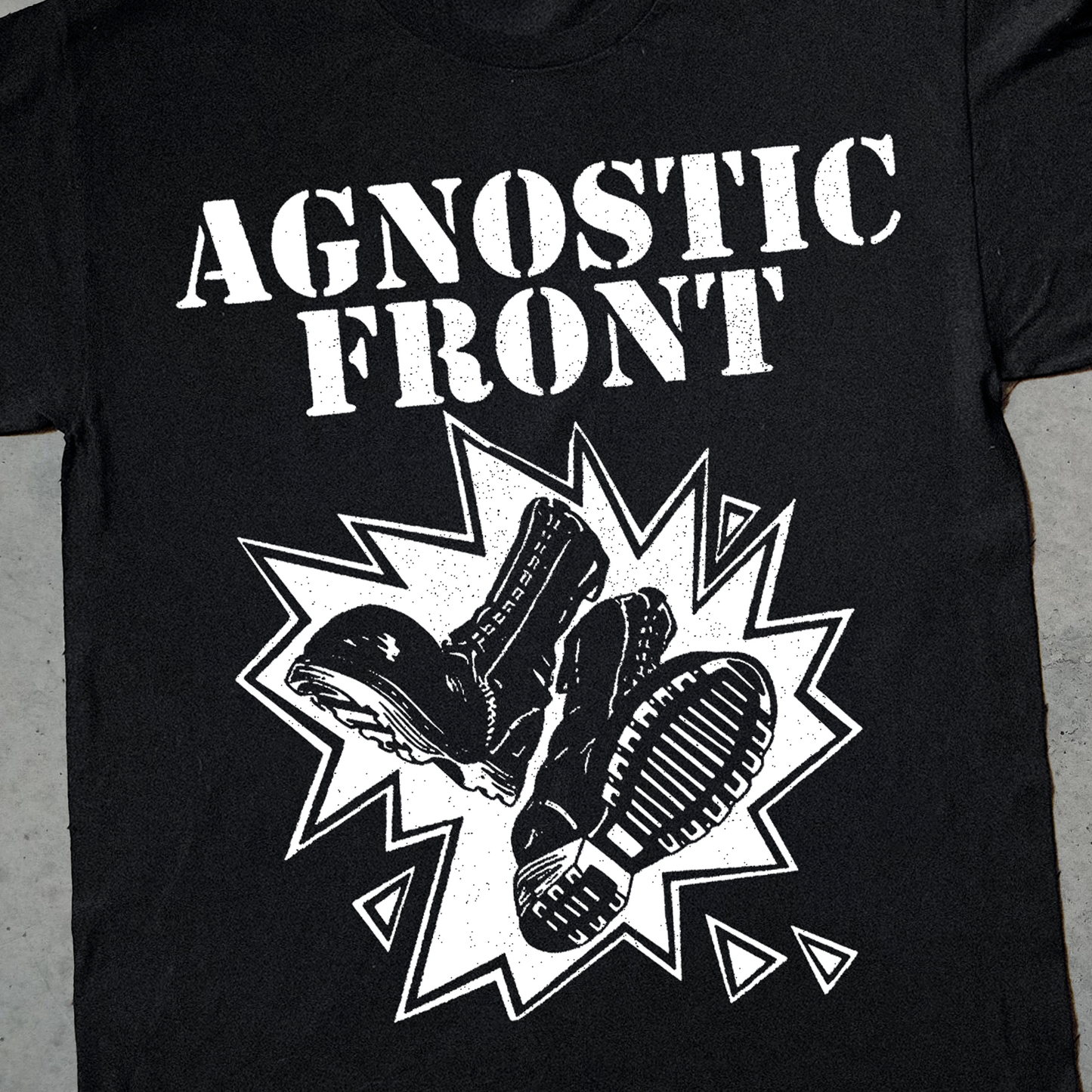 AGNOSTIC FRONT VINTAGE BLACK T-SHIRT