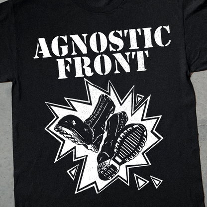 AGNOSTIC FRONT VINTAGE BLACK T-SHIRT