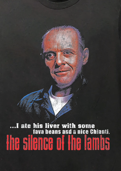 SILENCE OF THE LAMBS VINTAGE BLACK T-SHIRT